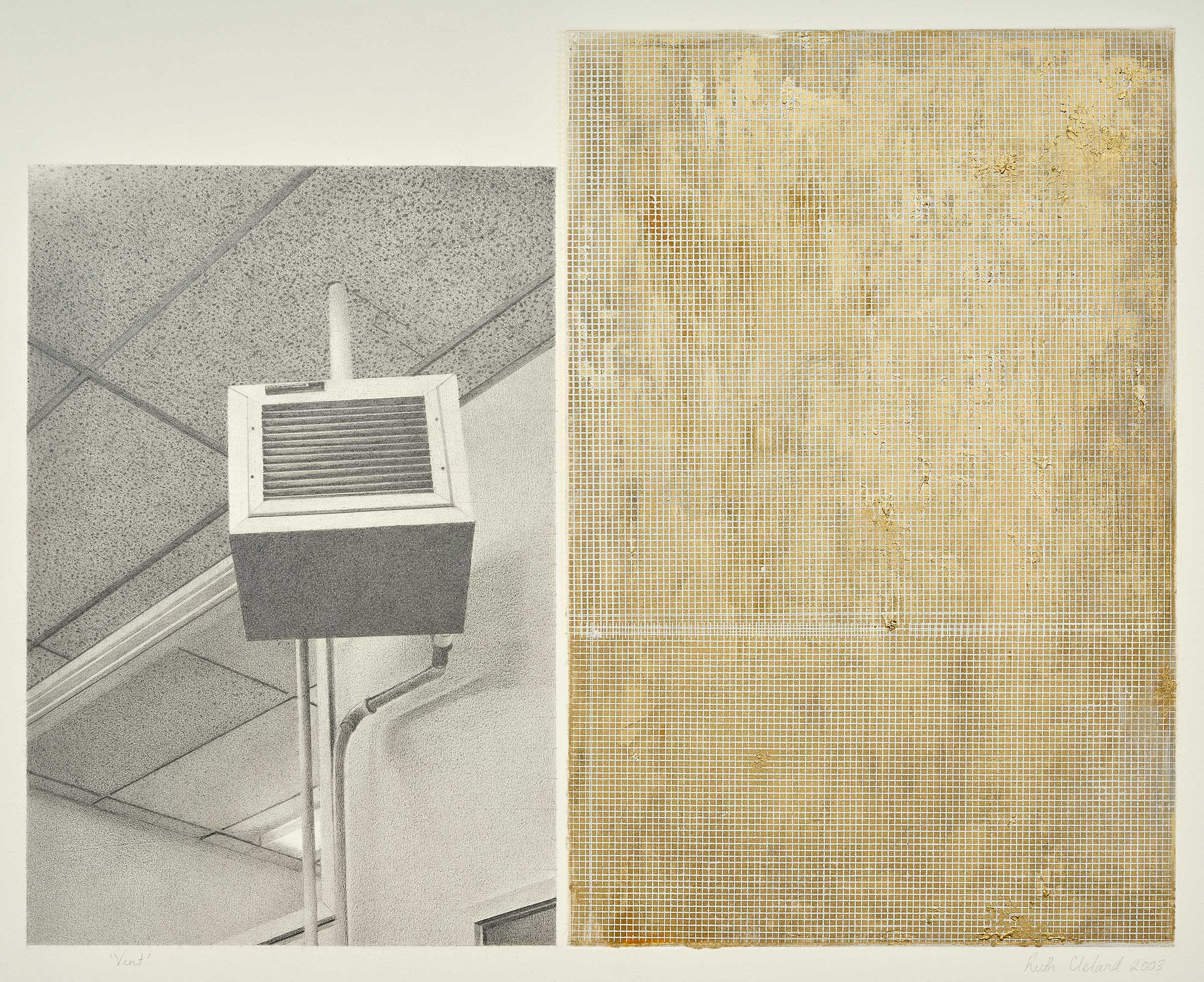 Vent, 2003, graphite, monotype & screenprint on paper, 36 x 48cm. Photo: Sam Hartnett