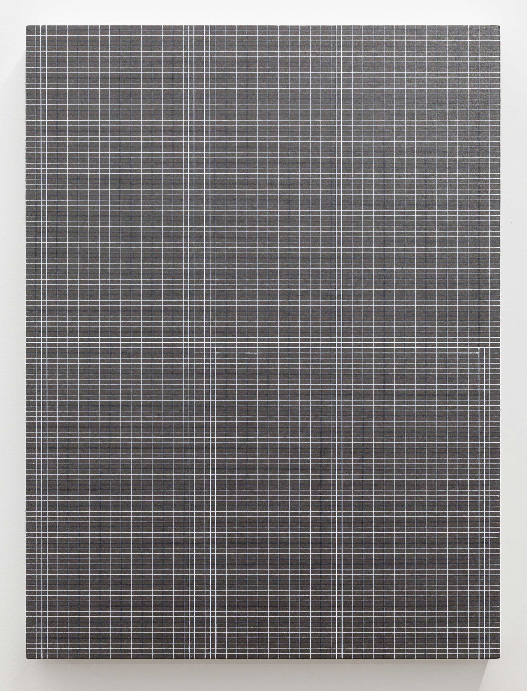  Grid (Concrete Floor 4), 2025, acrylic on board, 60 x 45cm 