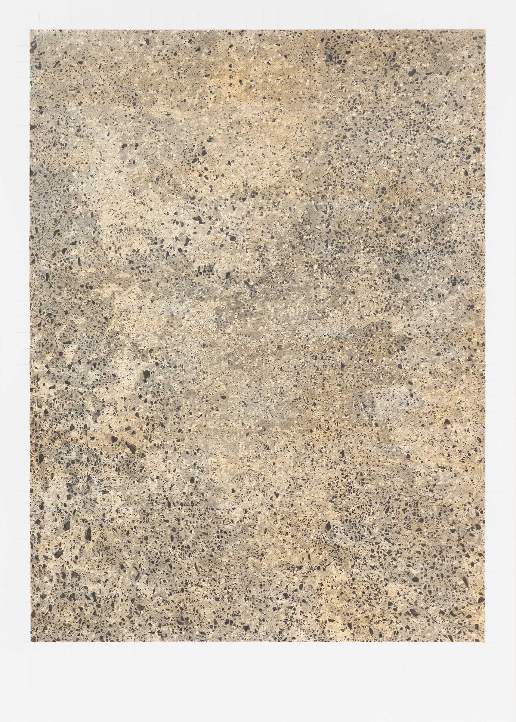 Concrete, 2020, graphite and acrylic on Bristol board, 38.3 x 28.5cm. Photo: Sam Hartnett
