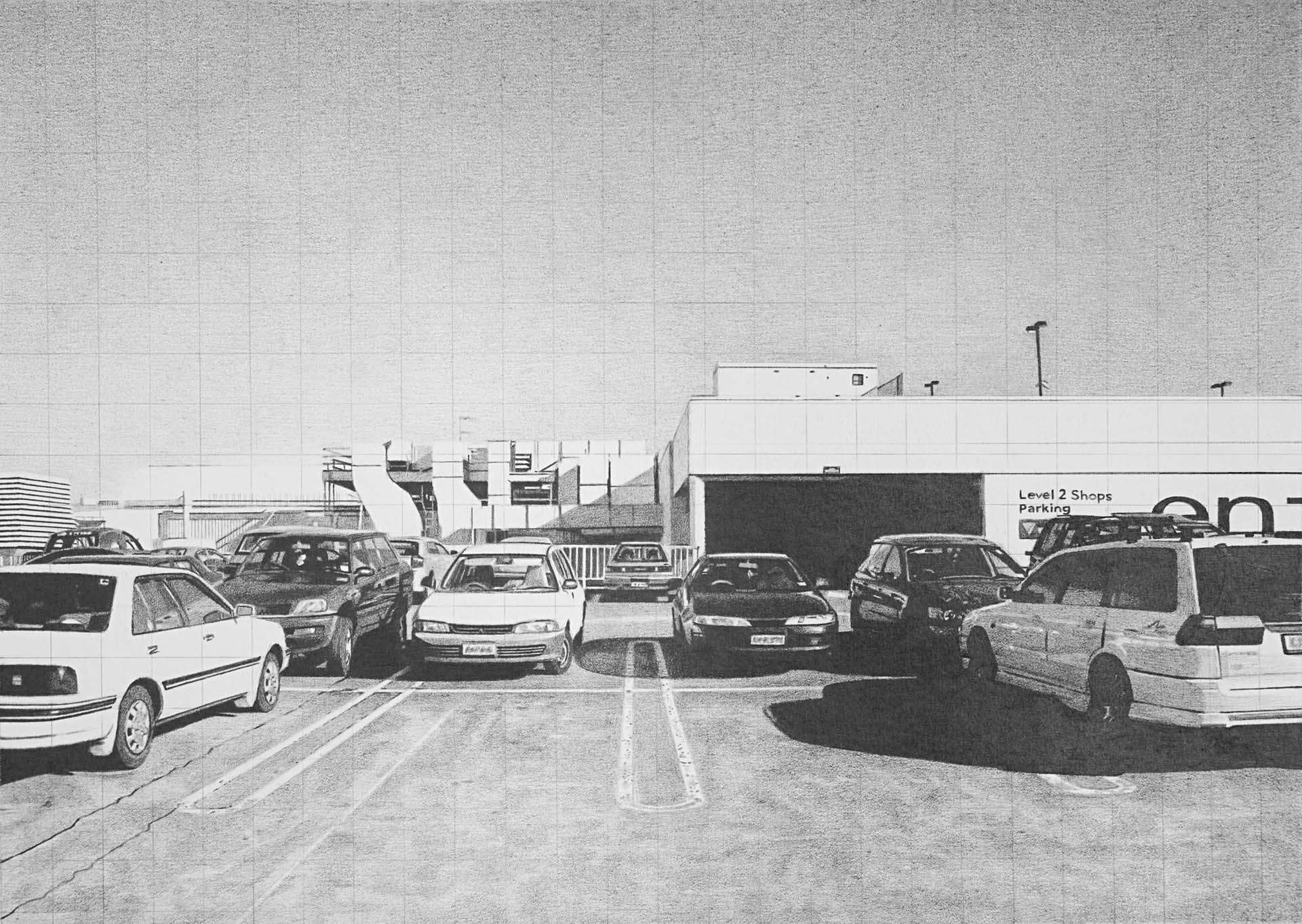 Sunny St Lukes, 2006, graphite on paper, 210 x 296mm, private collection